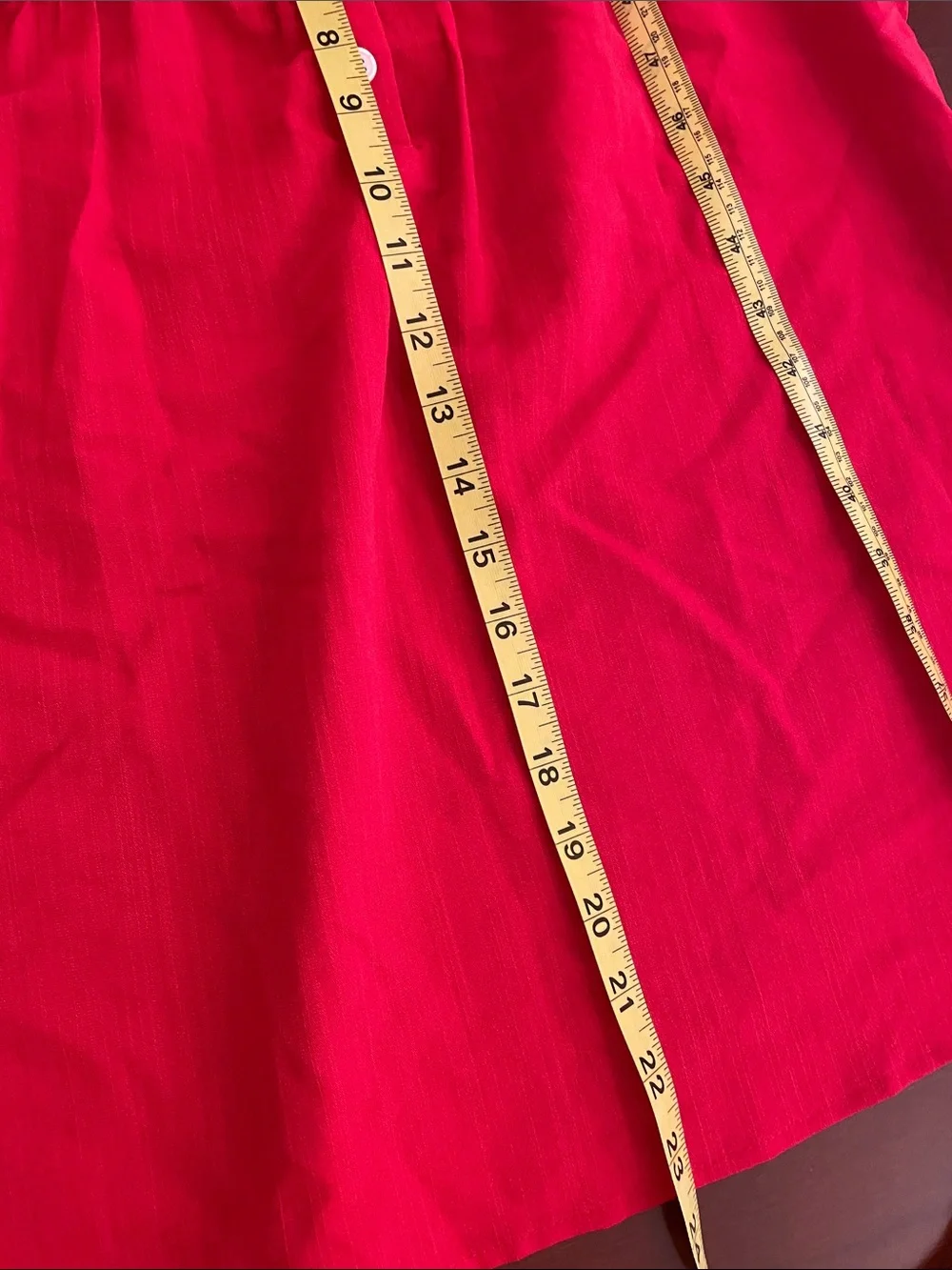Bright Red Ruffle Sleeve Boho Top - Picture 5 of 5